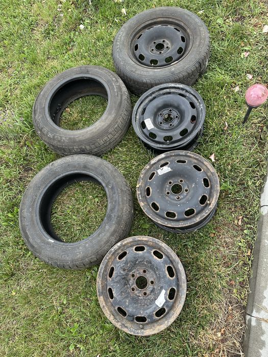 Vand jante 5x100 si cauciuri 195/65/15