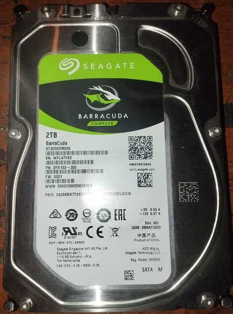 Продам HDD Seagate 2TB