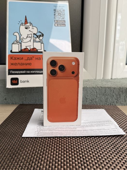 512!ЛИЗИНГ*113лв/м iPhone 17 Pro*Orange*айфон 17 про