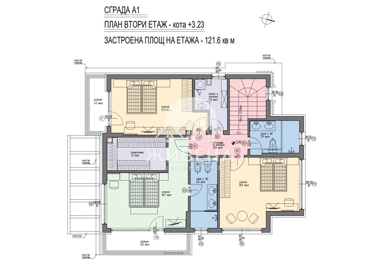 Продавам нова двуетажна къща в строеж, м-т Траката, РЗП: 217 кв.м
