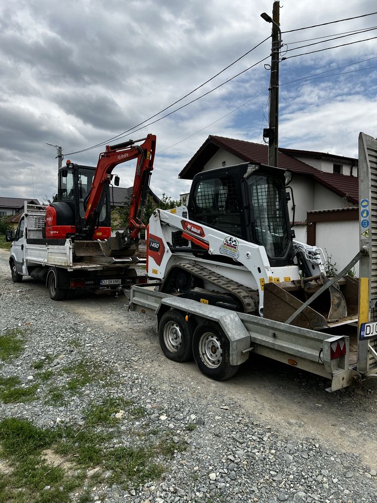 Excavator,miniexcavator ,bobcat ,escavator , transport basculabil