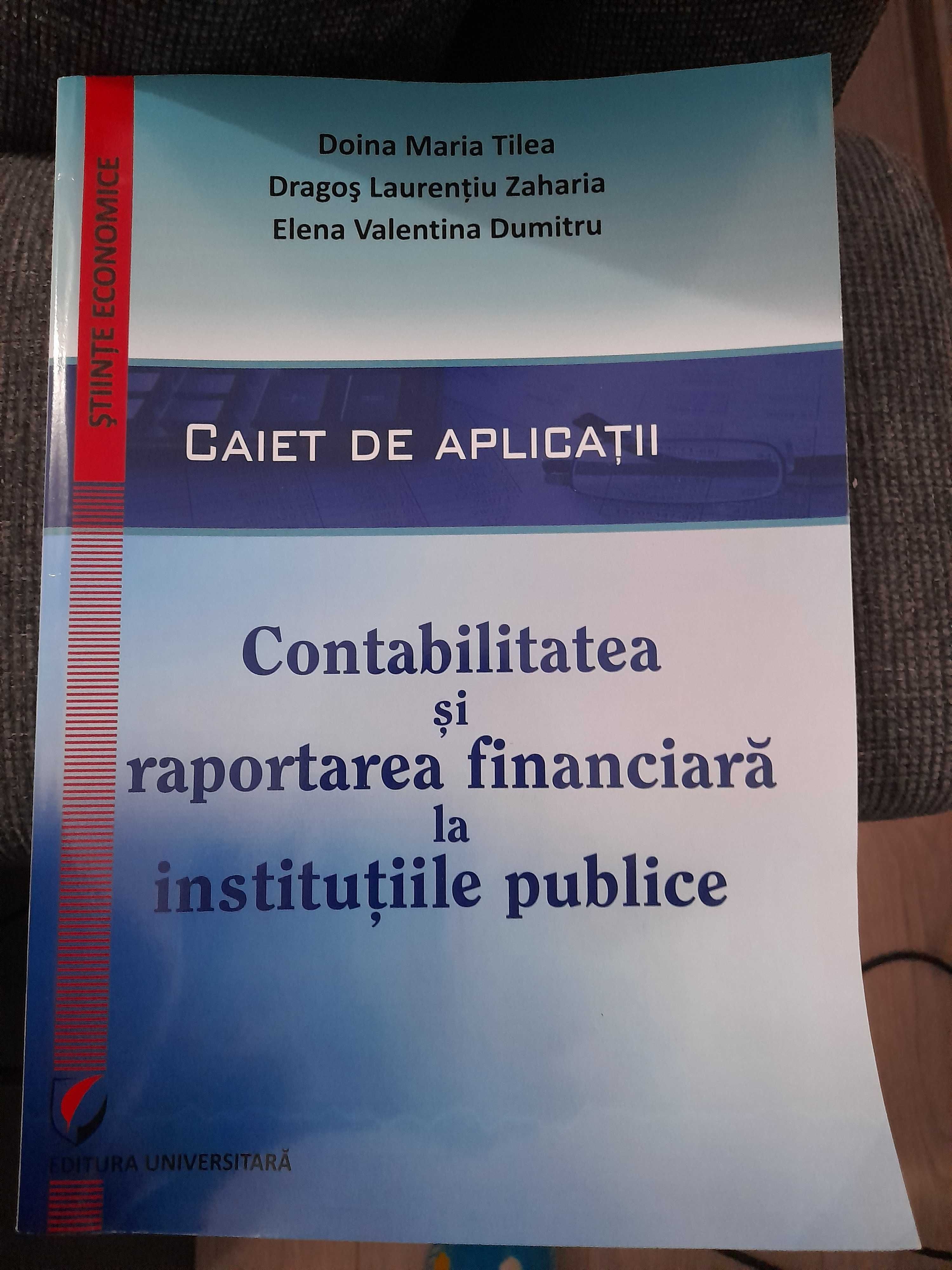 Caiet aplicații contabilitatea instituțiilor publice