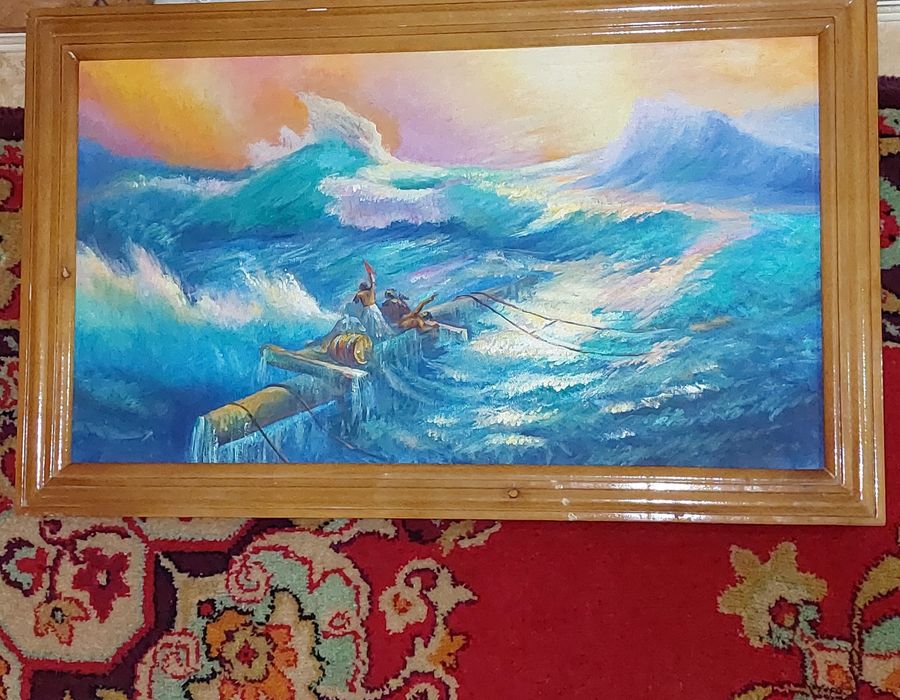 Картина на холсте Девятый вал копия 2004 года Размер описание на фото