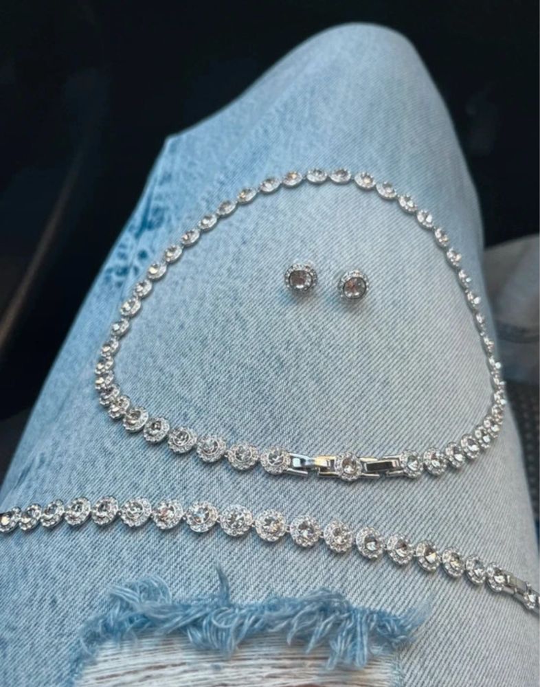 Swarovski angelic set колие огърлица сет гривна