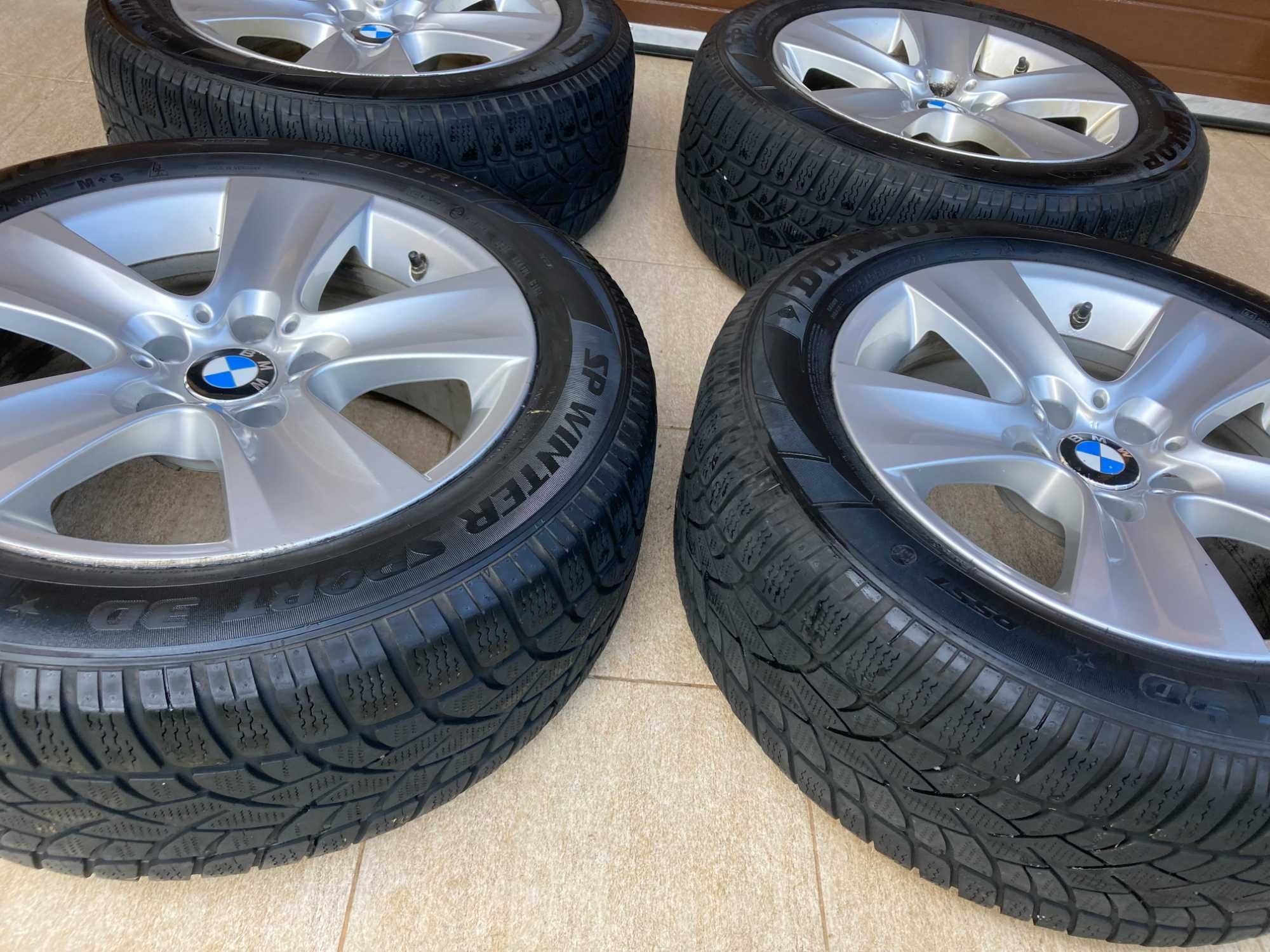 Jante iarna BMW F10 + 4 Cauciucuri Dunlop 225/55R17 + Senzori Presiune