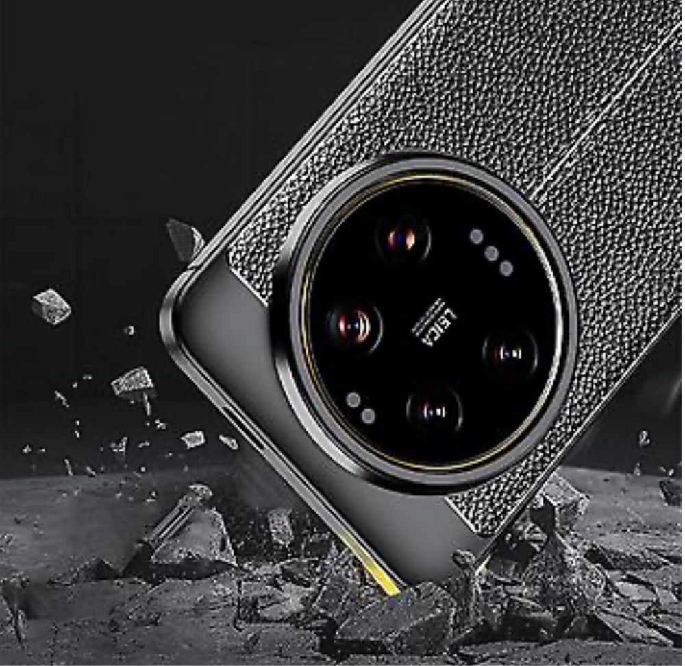 Husa Premium Antisoc model tip Piele pt Xiaomi 14 5G / Xiaomi 14 Ultra