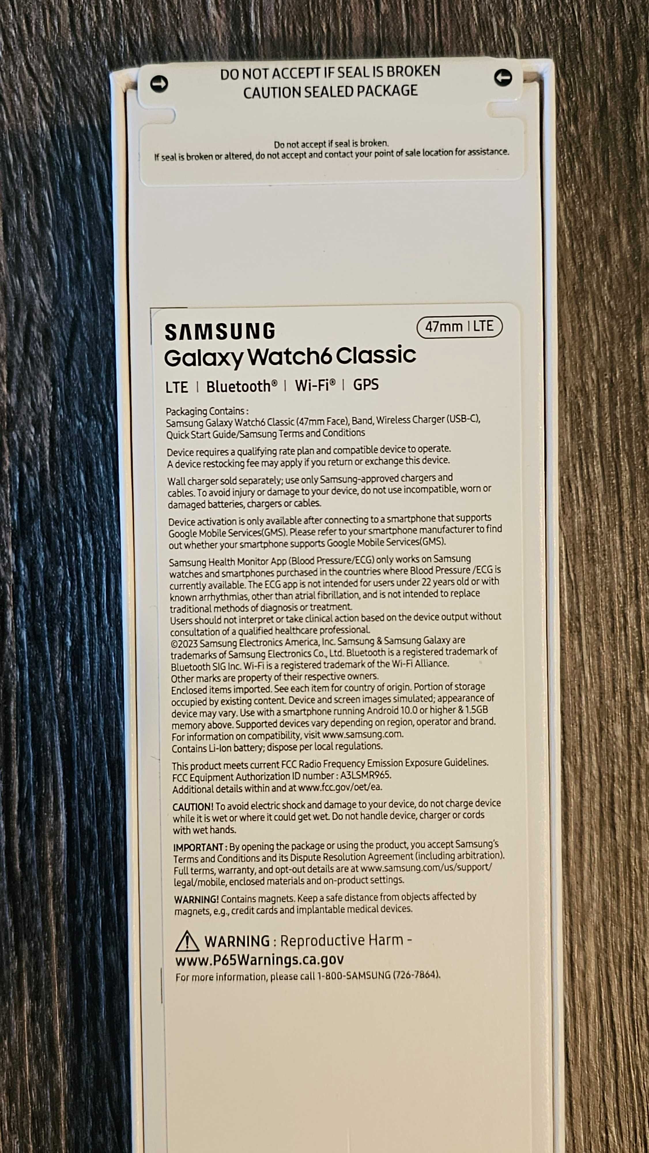 НОВ! Samsung Galaxy Watch6 Classic 47mm LTE Bluetooth Wi-Fi GPS NEW!
