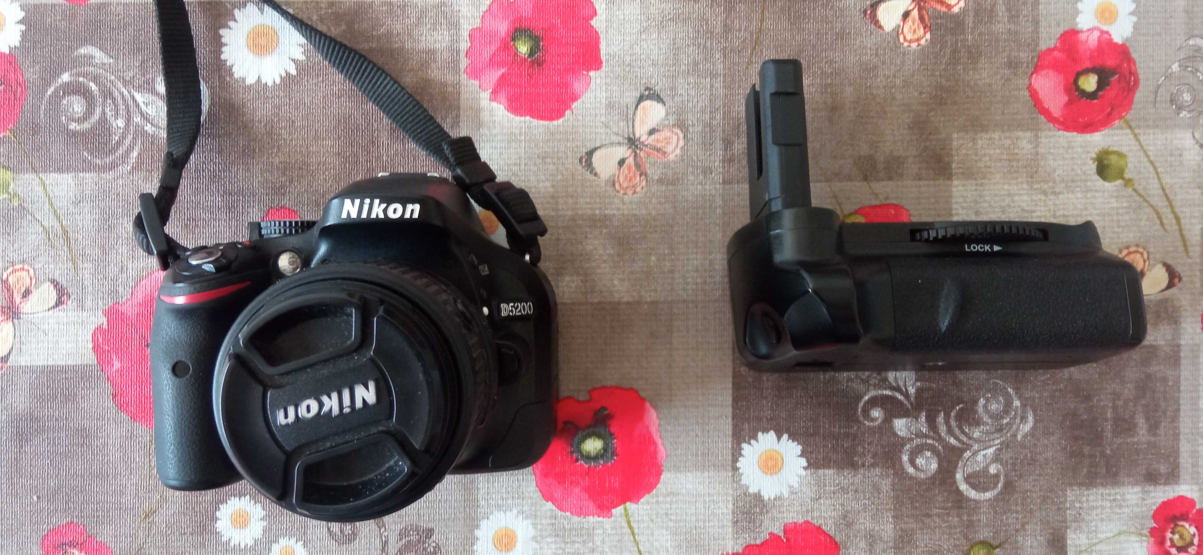 Nikon 5200 cu obiectiv 18:55