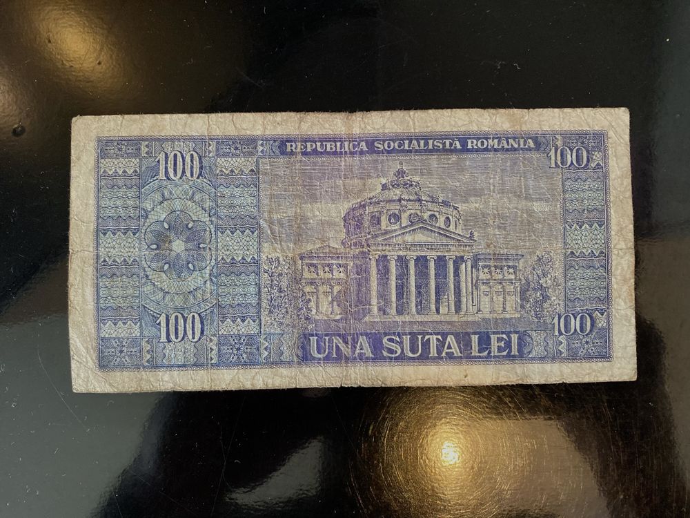 Bancnota veche de colecție 100 lei an 1966