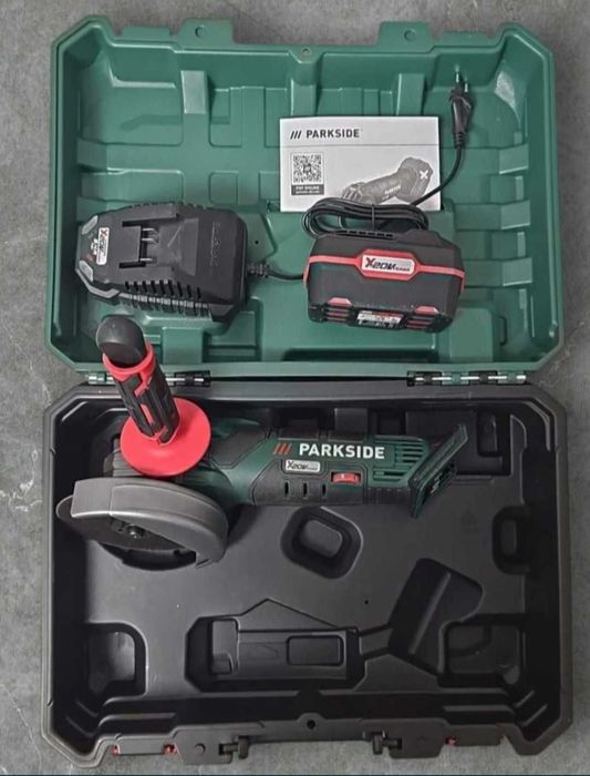 Polizor unghiular/ flex cu acumulator 20V 4Ah si incarcator PARKSIDE