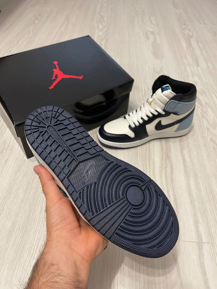 Adidasi Air Jordan 1 high OG obsidian blue PREMIUM