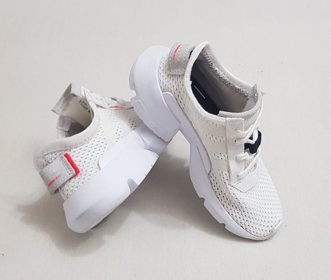 Adidas alergare, POD-S3.1 Mid Sport Sneakers, White/Shock Red, Nr. 30