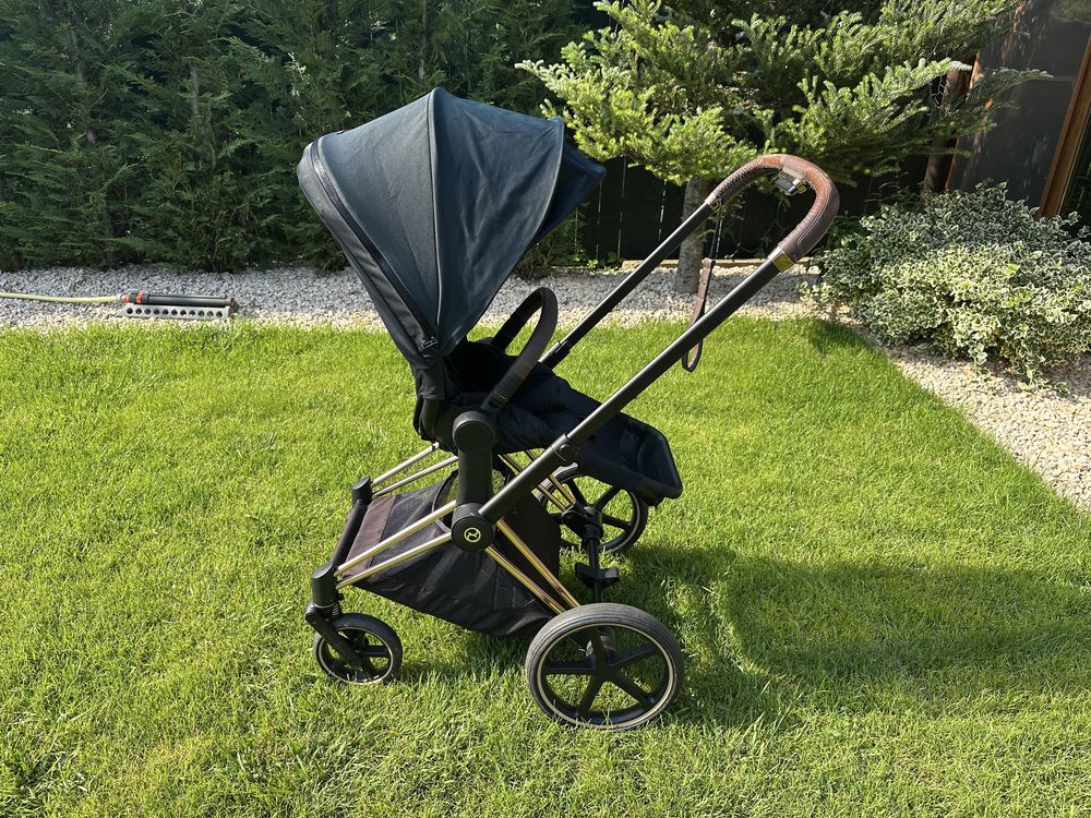 Carucior Cybex Priam Platinum 2 in 1(scoica si partea sport)cadru gold