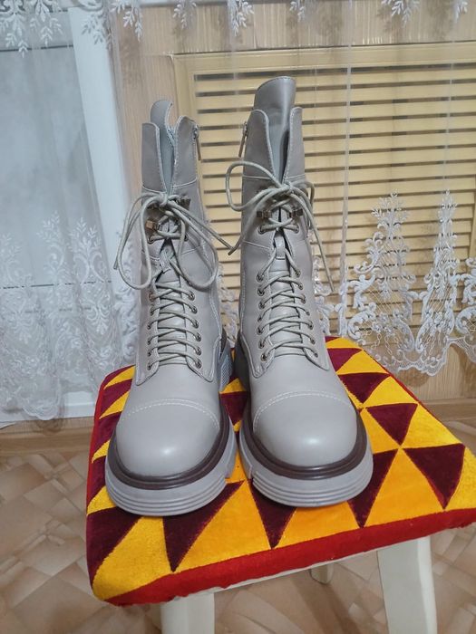 Ботинки (сапоги), натуральная кожа