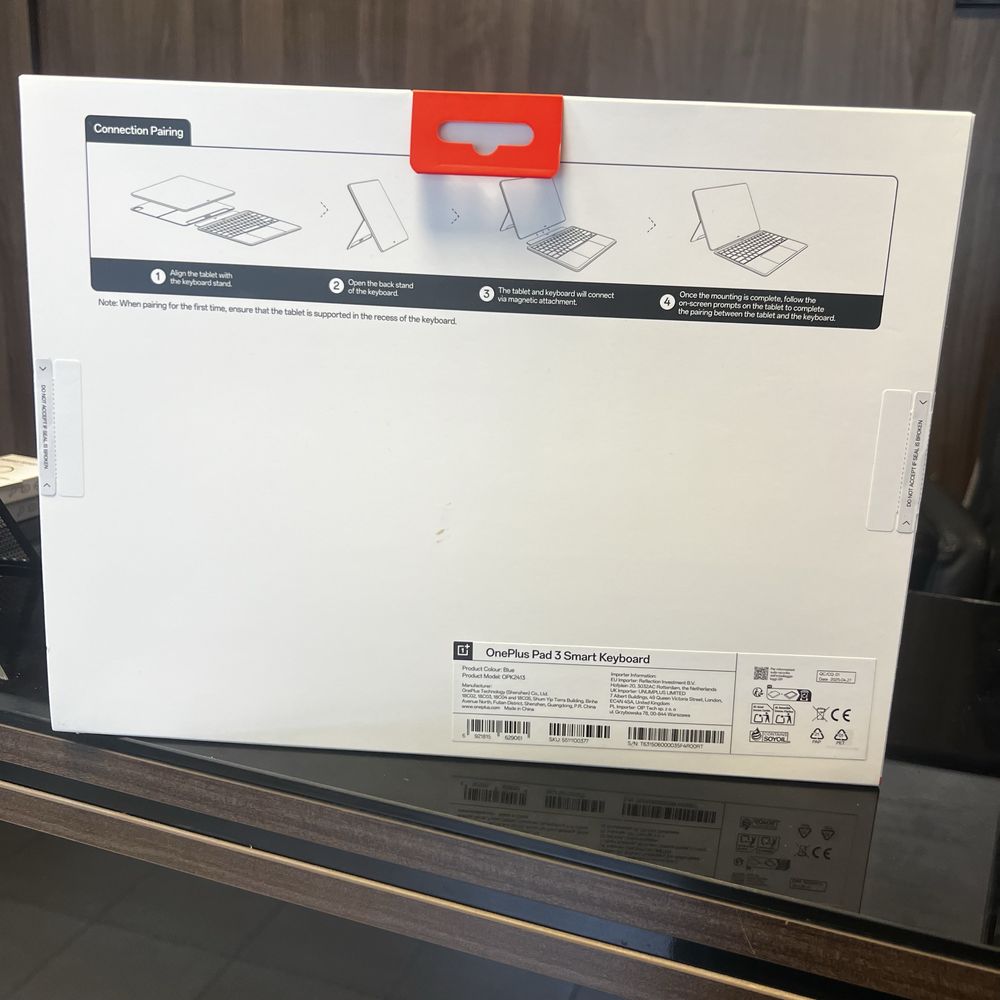 Нов!OnePlus Pad 3 Smart Keyboard, Blue QWERTY клавиатура калъф OPK2413