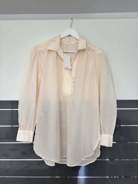 Camasa noua Mango din vascoza si bumbac