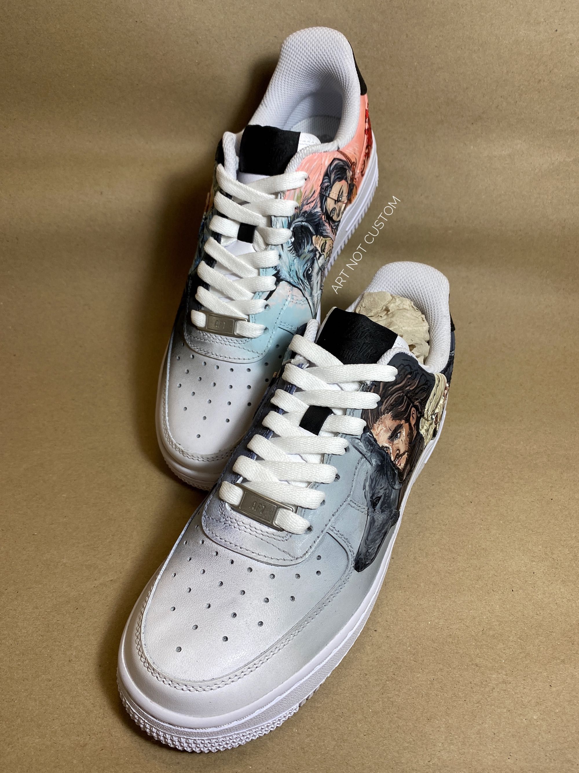 Personalizare sneakersi, AF1 , custom shoes, Nike, Game of Thrones