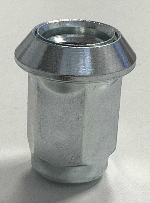 Piuliță închisă M12x1,25 mm pentru jantă con 60°, cheie 19 mm