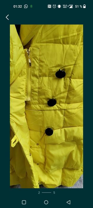 Geaca dama măsura 36 galbena Fisherfield noua super preț!