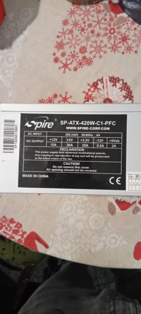 Захранване 420W;245W и вентилатори за компютър