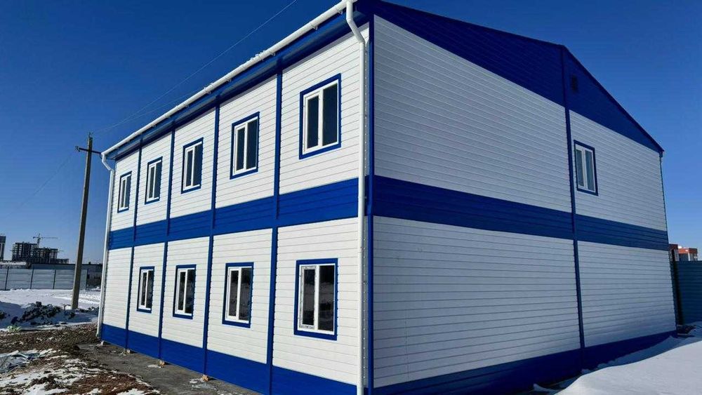 Двухэтажное модульное здание 12х12х2,5 (высота внутри)