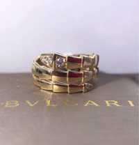 Золотое кольцо Булгари. Змейка. BVLGARI SERPENTI. Bulgari змейка