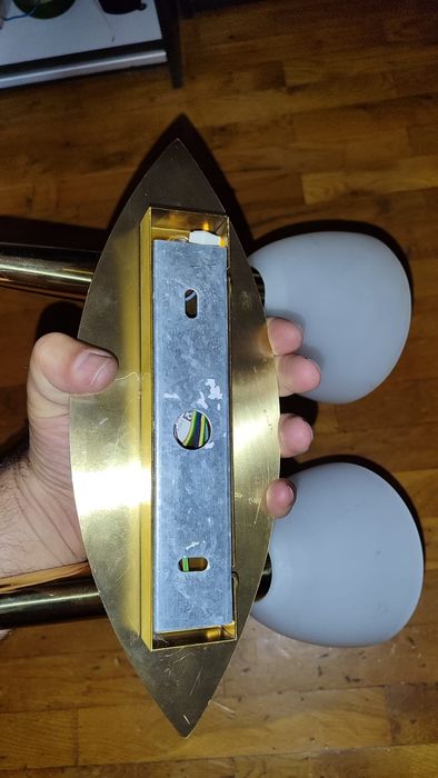 Set Aplica perete alamă