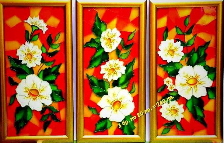 Авторски за ценители - техника тип витраж, рисувано стъкло