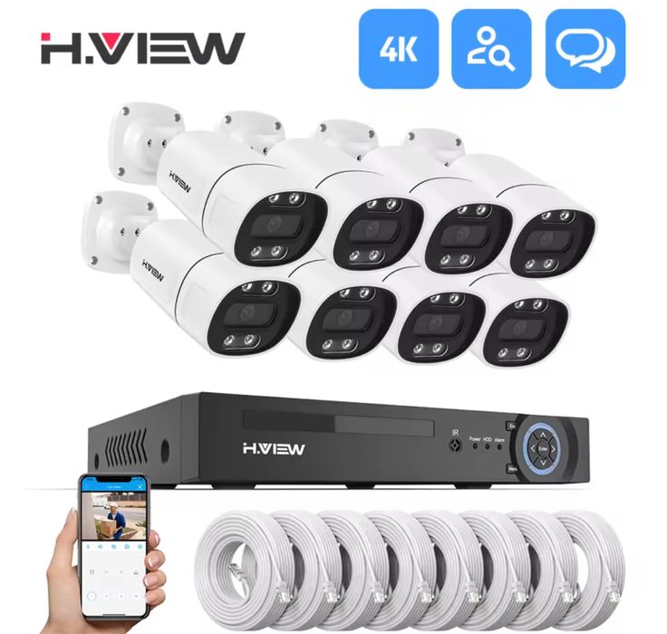 KIT Complet Camere Supraveghere Video 4/8/12 CAMERE **OFERIM MONTAJ