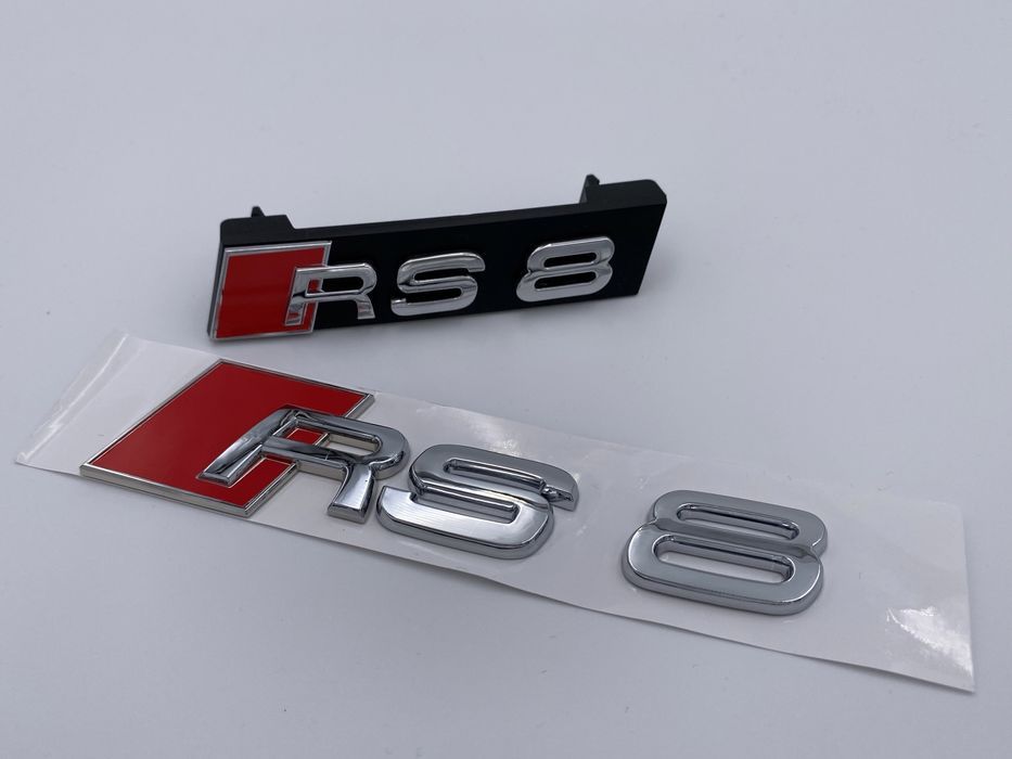 Set Embleme Audi RS8 crom