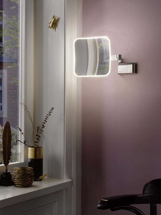 Emco evo Oglinda Led mareste 5X cosmetica barbierit negru salon SUPER