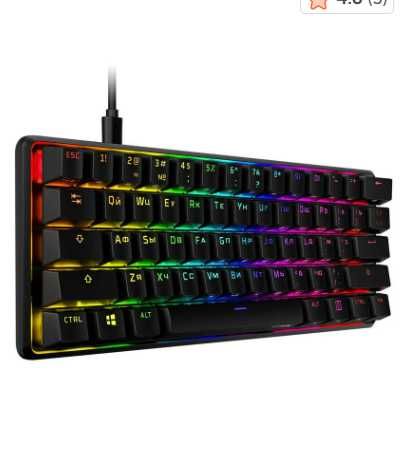 Игровая клавиатура и  мышь HyperX Alloy Origins 60+Pulsefire Surge