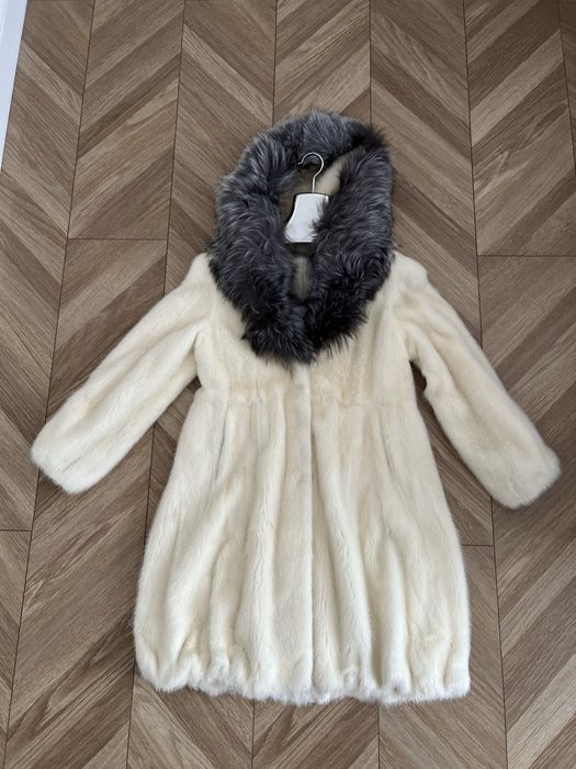 Норковая шуба цельная