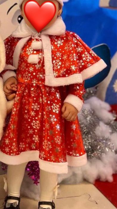 Платье деда мороза для девочки