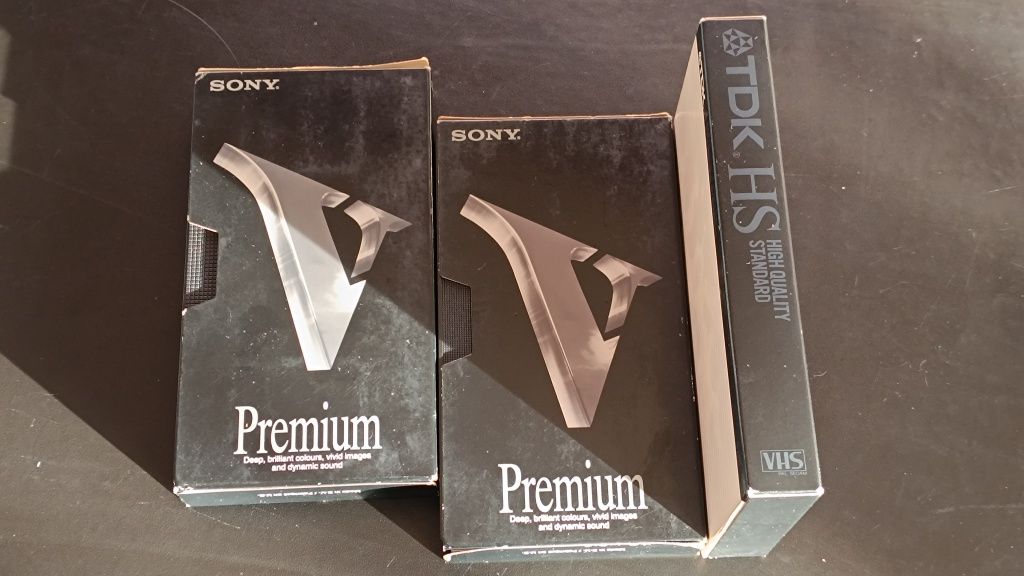 VHS Premium quality Sony and TDK