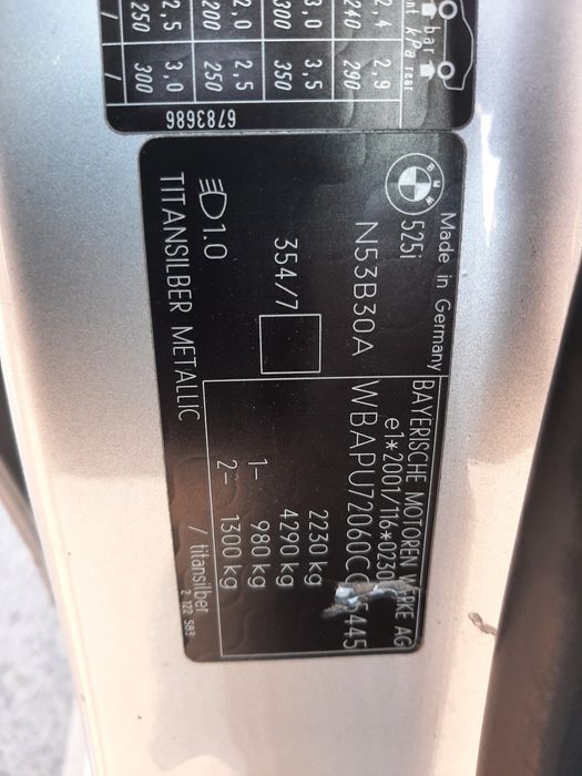 Capota bmw e60,e61