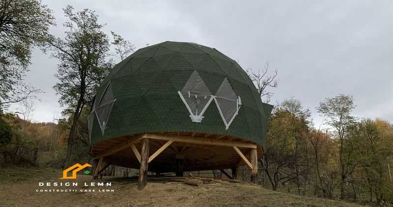 Cupola, Iglu, Dom geodezic - 10m diametru,130 mp