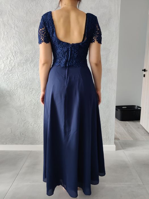 Rochie lunga de seara/ocazie, bluemarin/albastra