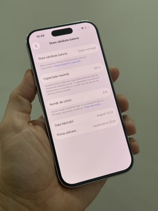  iPhone 16 Pro 128GB 94% White Titanium Neverlocked