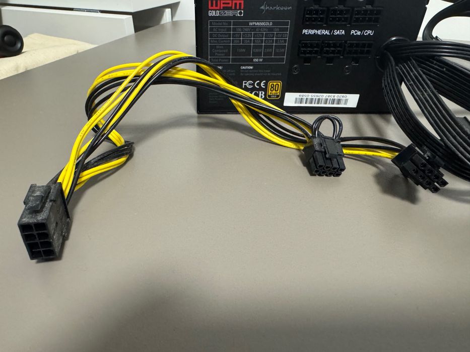 Sharkoon PSU ATX WPM Gold ZERO, 80 PLUS Gold, 650W