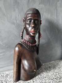 Statueta veche africană din abanos, 38 cm