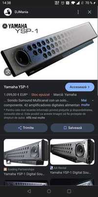 Sound bar Yamaha ysp 1 42 difuzoare