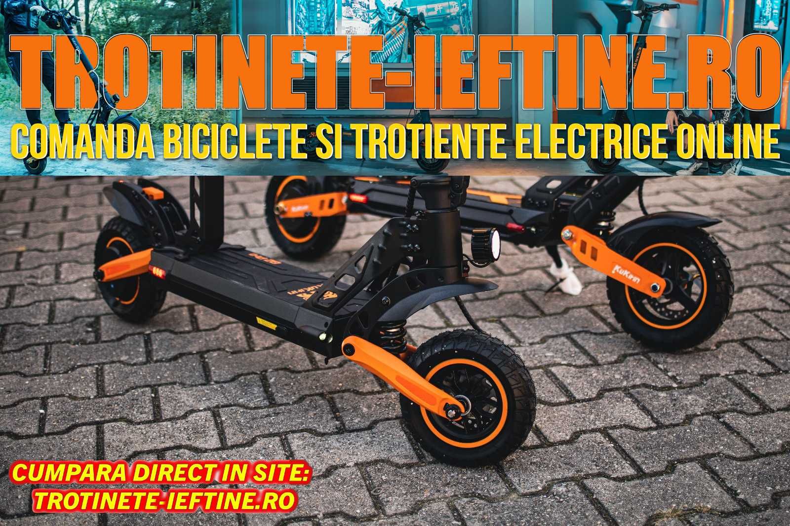 TROTINETĂ Electrică KuKirin M4 Pro - Putere și Stabilitate