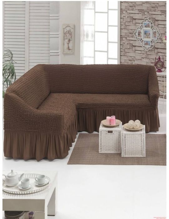 Huse pentru coltar cu volanase