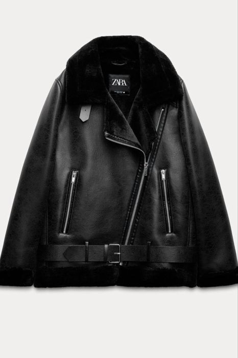 Кожено яке Zara,S размер,ново