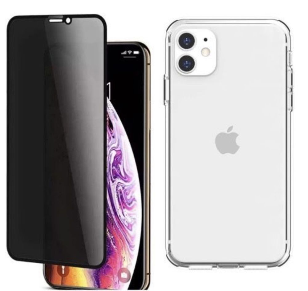 Iphone 11 12 13 14 PRO MAX Husa Trend Case + Folie Sticla Privacy
