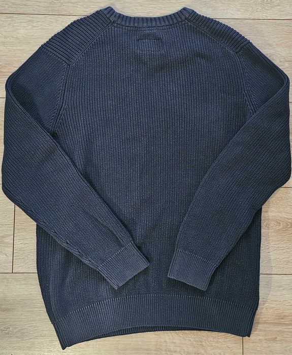 Pulover premium S. OLIVER bleumarin texturat, mărimea L