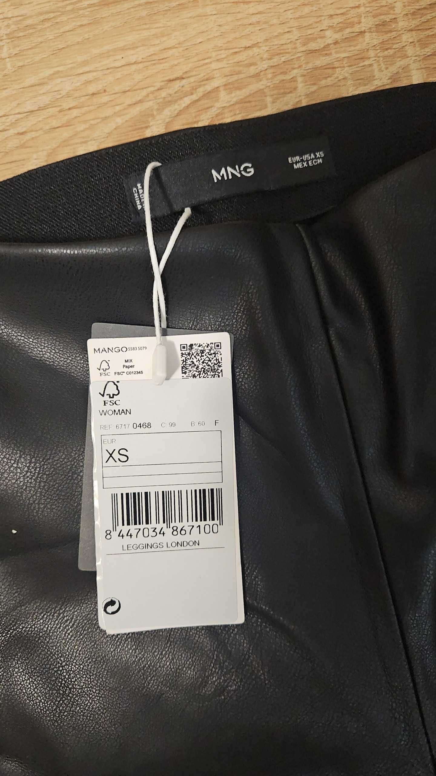 Дамски кожен клин Mango, XS