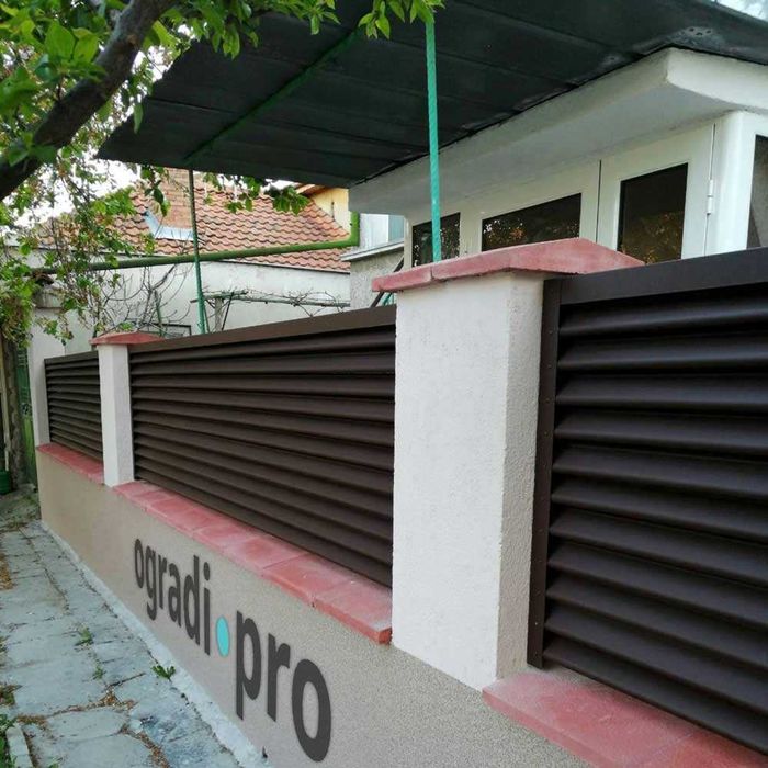 Хоризонтална ограда - щора, ограда за двор