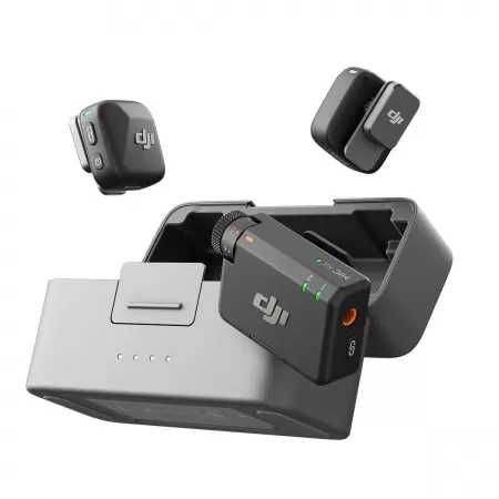 Kit Microfoane Wireless DJI MicMini(2TX+1 RX+Carcasa Inc.),sigilat
